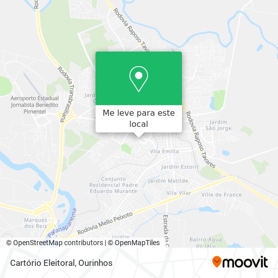 Cartório Eleitoral mapa