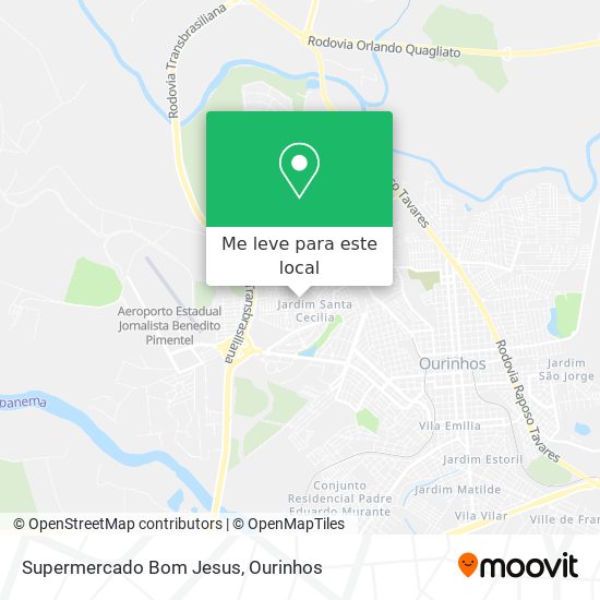 Supermercado Bom Jesus mapa