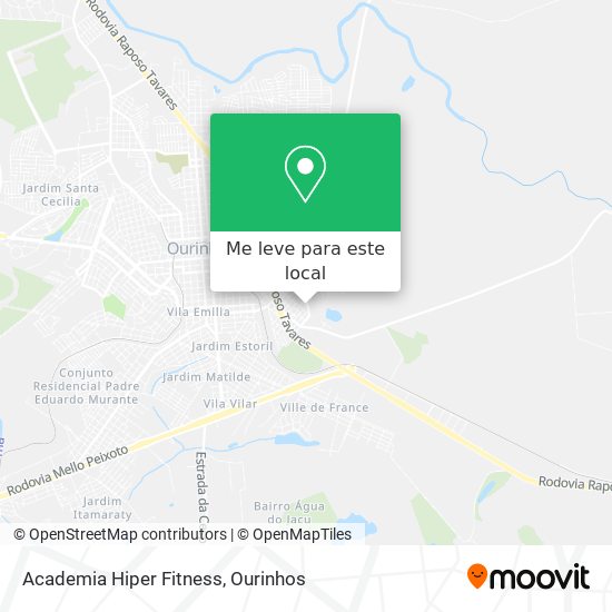 Academia Hiper Fitness mapa