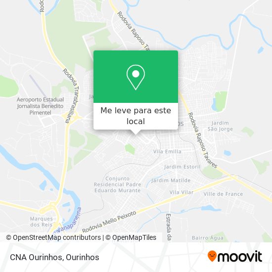 CNA Ourinhos mapa