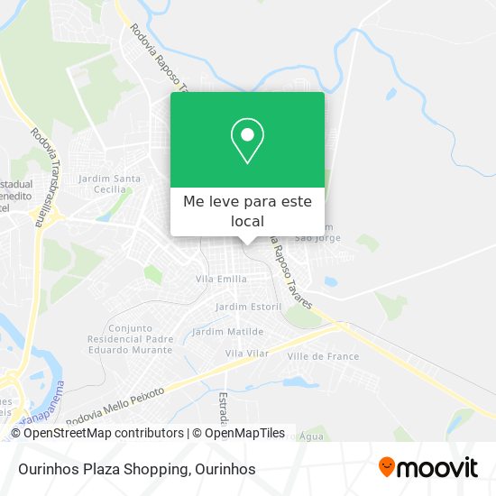 Ourinhos Plaza Shopping mapa