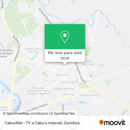 CabonNet - TV a Cabo e Internet mapa