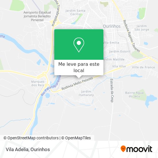 Vila Adelia mapa