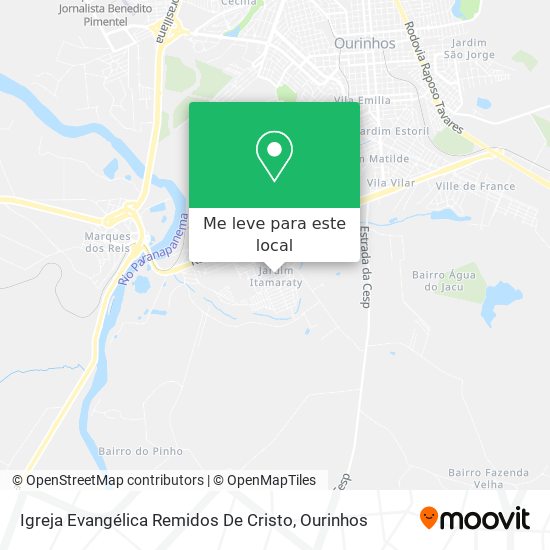 Igreja Evangélica Remidos De Cristo mapa