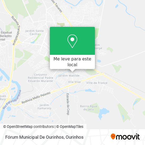 Fórum Municipal De Ourinhos mapa