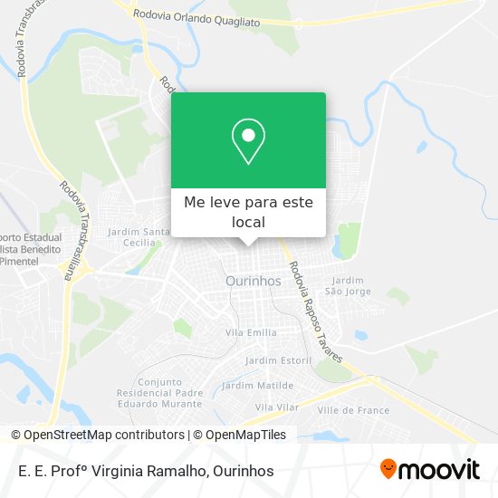 E. E. Profº Virginia Ramalho mapa