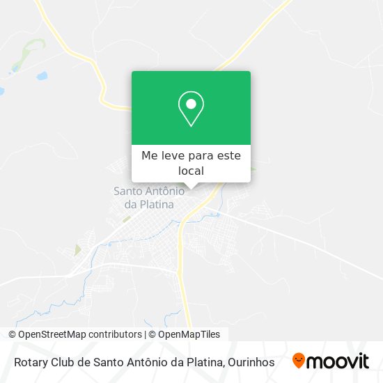 Rotary Club de Santo Antônio da Platina mapa
