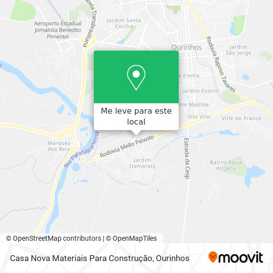 Casa Nova Materiais Para Construção mapa