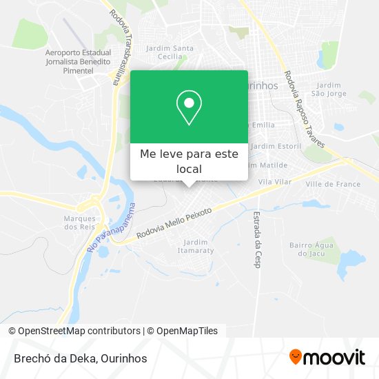 Brechó da Deka mapa