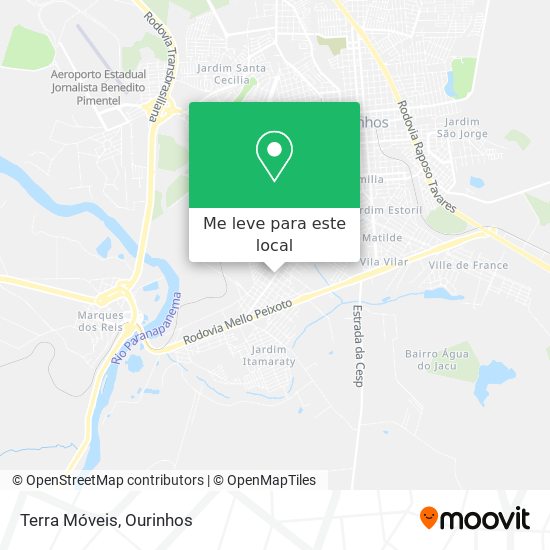 Terra Móveis mapa