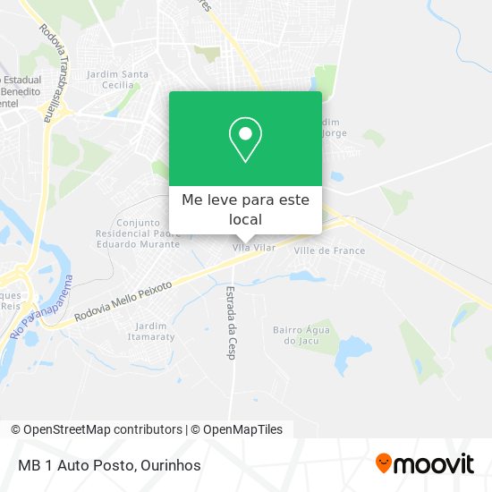 MB 1 Auto Posto mapa