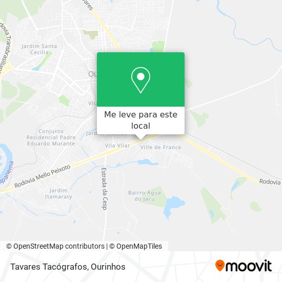 Tavares Tacógrafos mapa