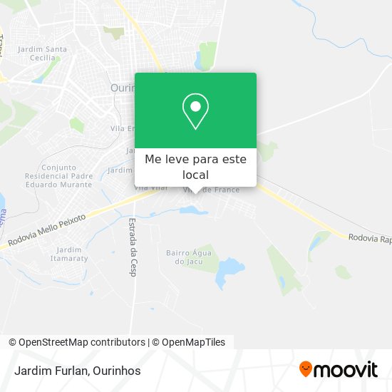 Jardim Furlan mapa