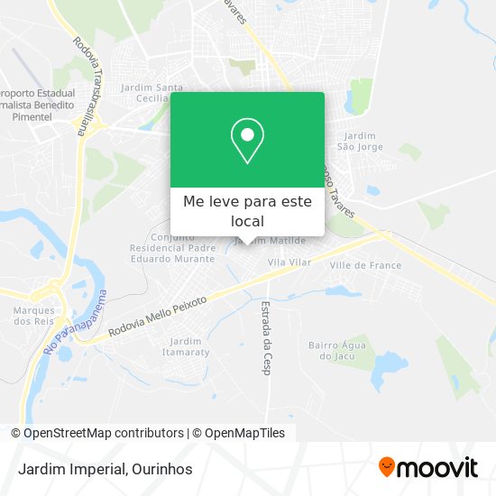 Jardim Imperial mapa