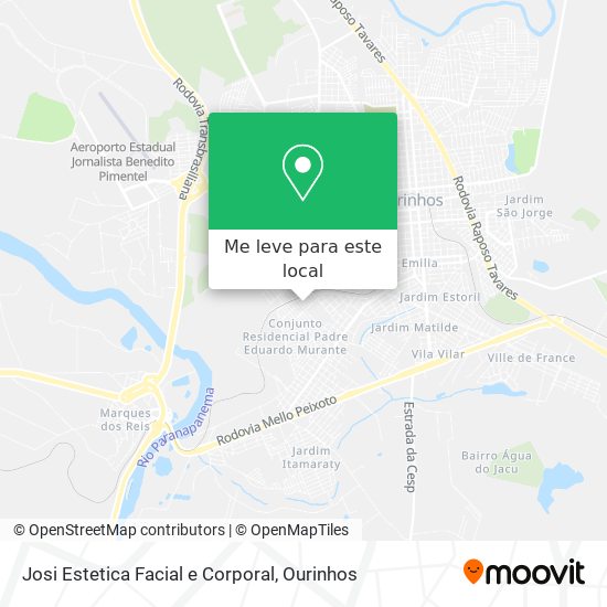 Josi Estetica Facial e Corporal mapa