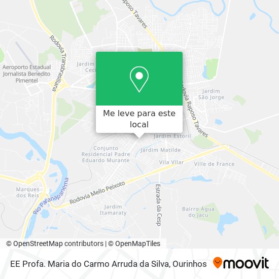 EE Profa. Maria do Carmo Arruda da Silva mapa