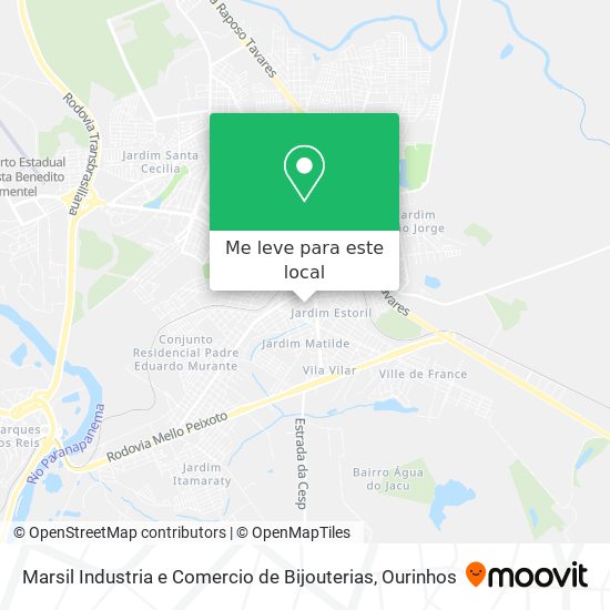 Marsil Industria e Comercio de Bijouterias mapa