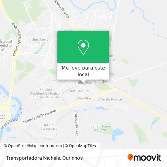 Transportadora Nichele mapa