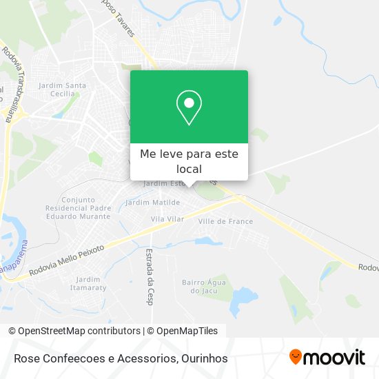 Rose Confeecoes e Acessorios mapa