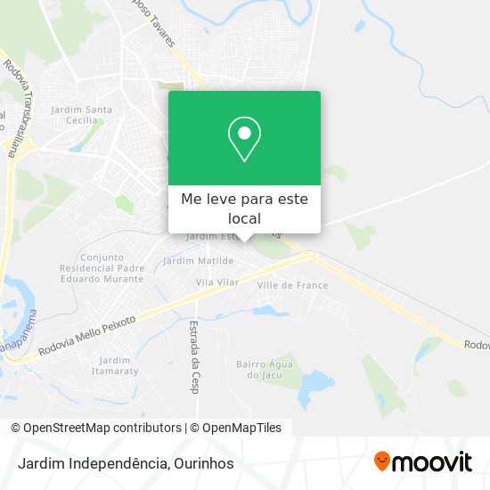 Jardim Independência mapa