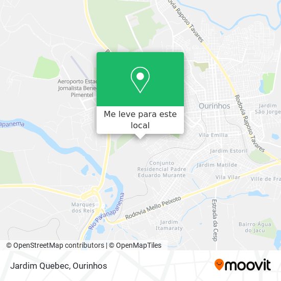 Jardim Quebec mapa