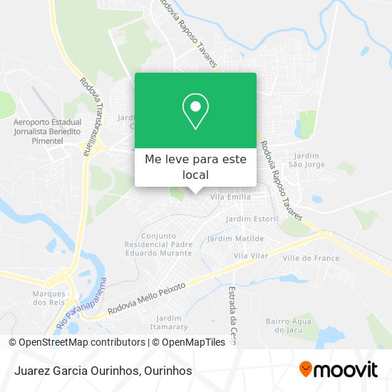 Juarez Garcia Ourinhos mapa