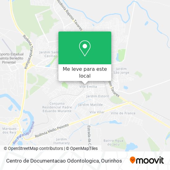 Centro de Documentacao Odontologica mapa