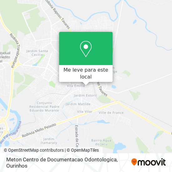Meton Centro de Documentacao Odontologica mapa