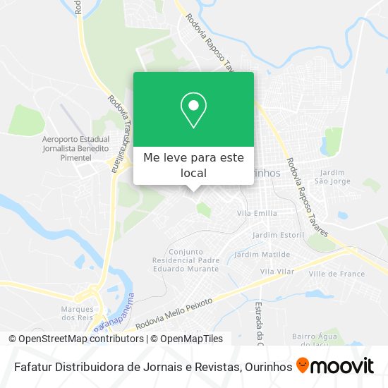 Fafatur Distribuidora de Jornais e Revistas mapa