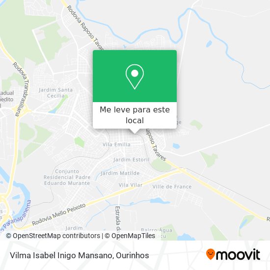 Vilma Isabel Inigo Mansano mapa
