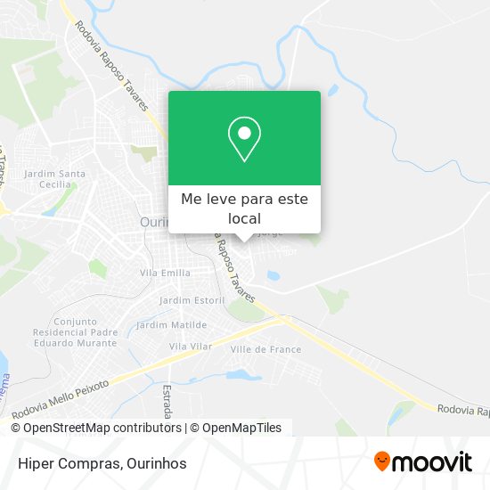 Hiper Compras mapa