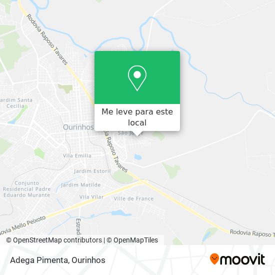 Adega Pimenta mapa