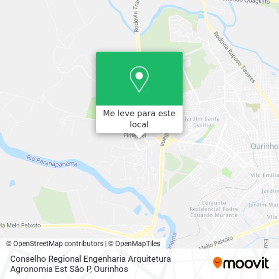 Conselho Regional Engenharia Arquitetura Agronomia Est São P mapa