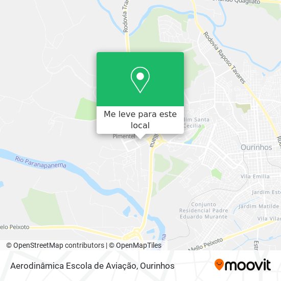 Aerodinâmica Escola de Aviação mapa