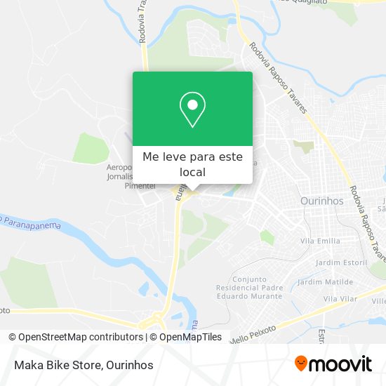 Maka Bike Store mapa