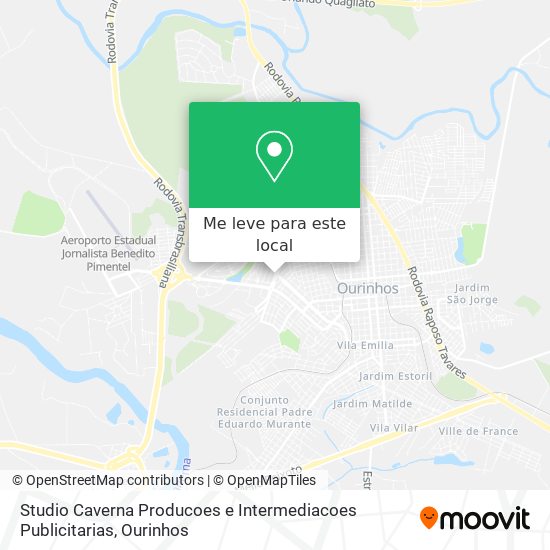 Studio Caverna Producoes e Intermediacoes Publicitarias mapa