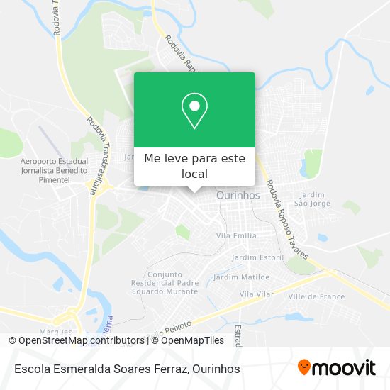 Escola Esmeralda Soares Ferraz mapa