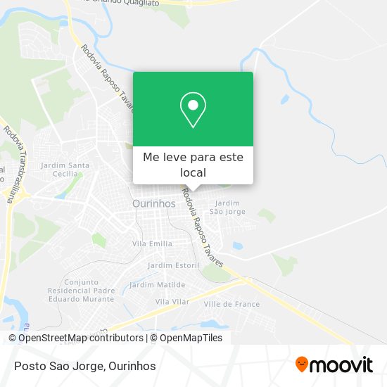 Posto Sao Jorge mapa