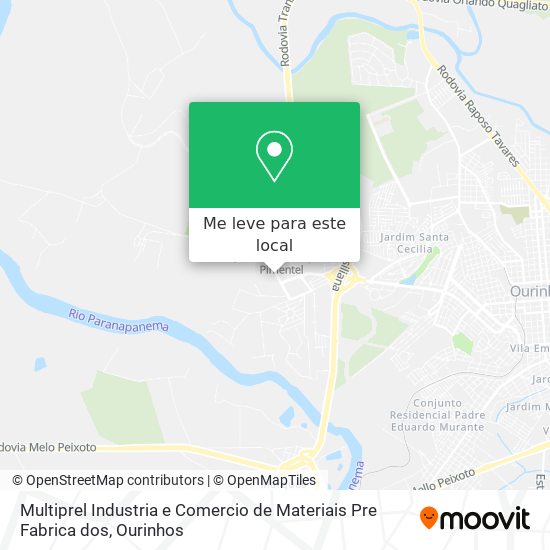 Multiprel Industria e Comercio de Materiais Pre Fabrica dos mapa