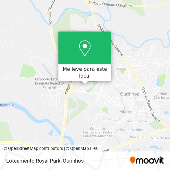 Loteamento Royal Park mapa