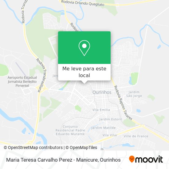 Maria Teresa Carvalho Perez - Manicure mapa
