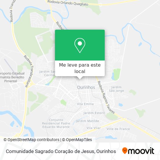 Comunidade Sagrado Coração de Jesus mapa