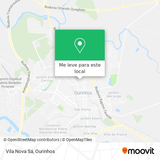 Vila Nova Sá mapa