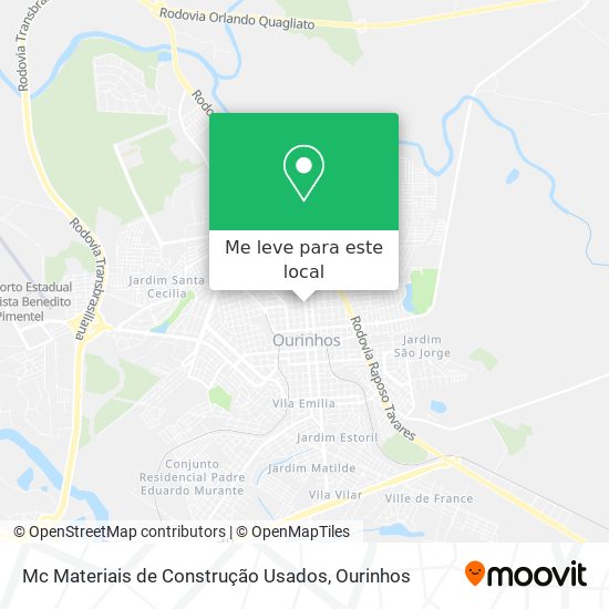 Mc Materiais de Construção Usados mapa