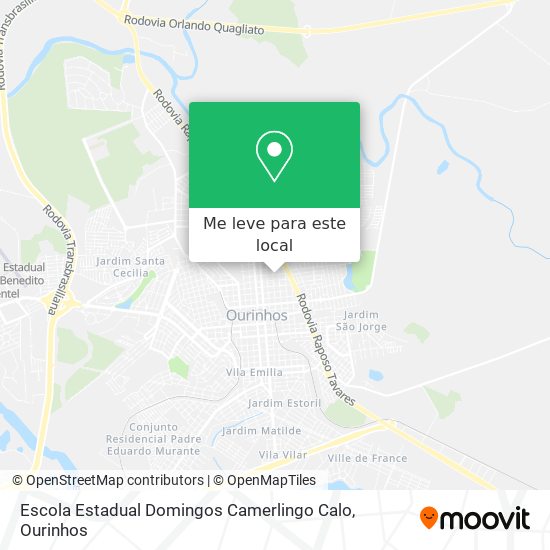 Escola Estadual Domingos Camerlingo Calo mapa