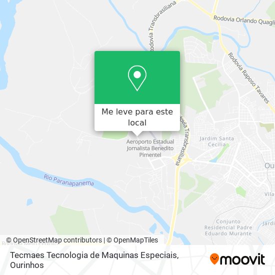 Tecmaes Tecnologia de Maquinas Especiais mapa