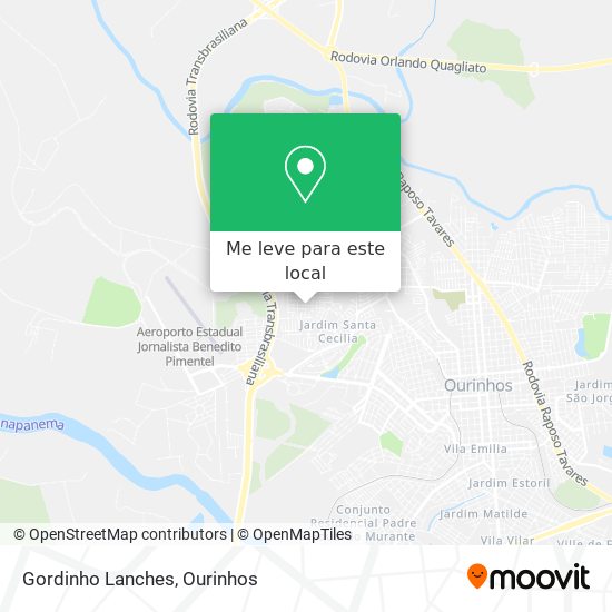 Gordinho Lanches mapa