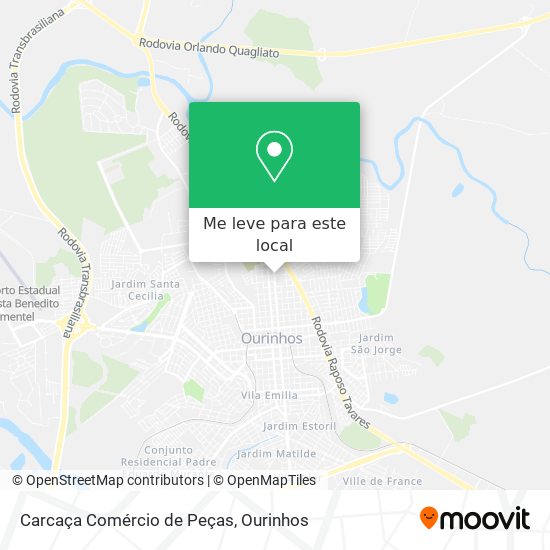 Carcaça Comércio de Peças mapa