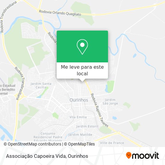 Associação Capoeira Vida mapa