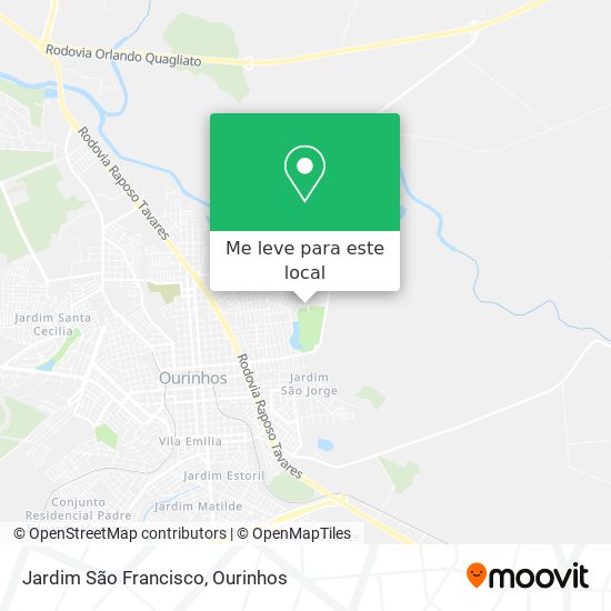Jardim São Francisco mapa